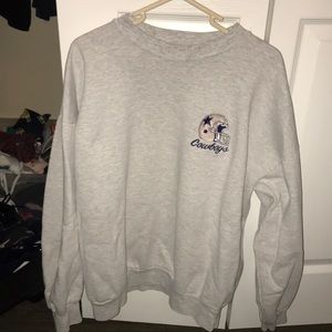 Dallas Cowboys Grey Crewneck Sweater